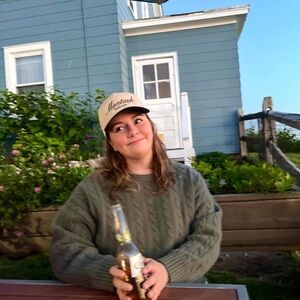 Green Cable Knit Sweater